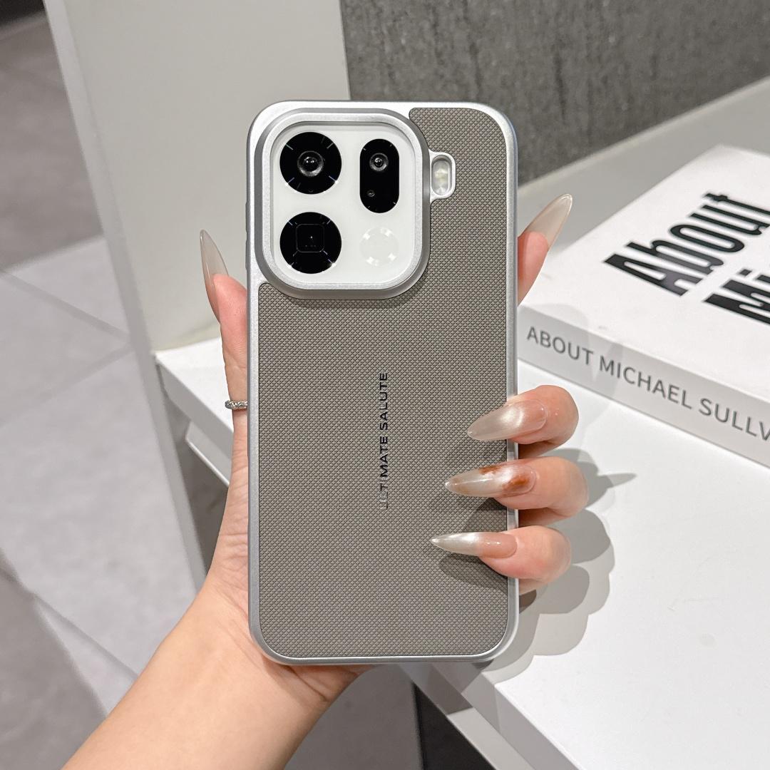 

Plastic For OPPO Find X9 Pro Case Protection Ultimate Salute Letter Texture Protector Mobile Phone Case Cover OPPO Find X9