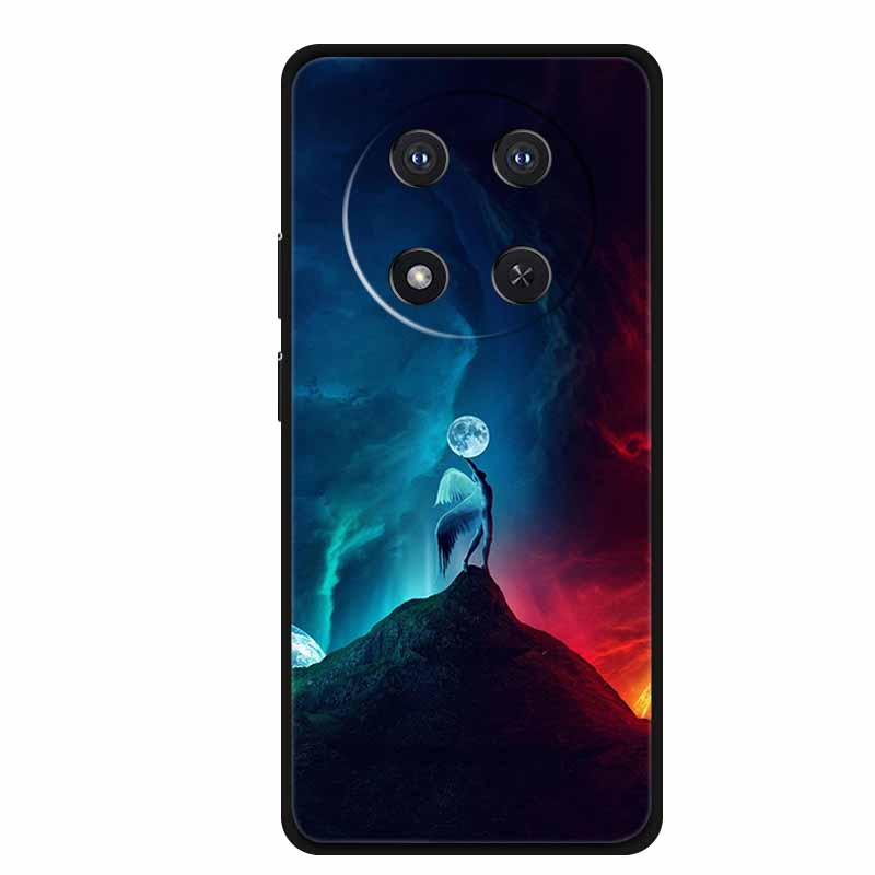 Phone Case For Honor X9c Back Cover Case Black Silicone Soft Funda For Honor Magic 7 lite X60 Pro 5G Case Magic7 lite 7lite Capa