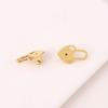 Heart Earring Lifter Backs 4 Piece Set, Decorative Support Back for Droopy Post Earrings, 1.6Cm, Daily Outfit Wear