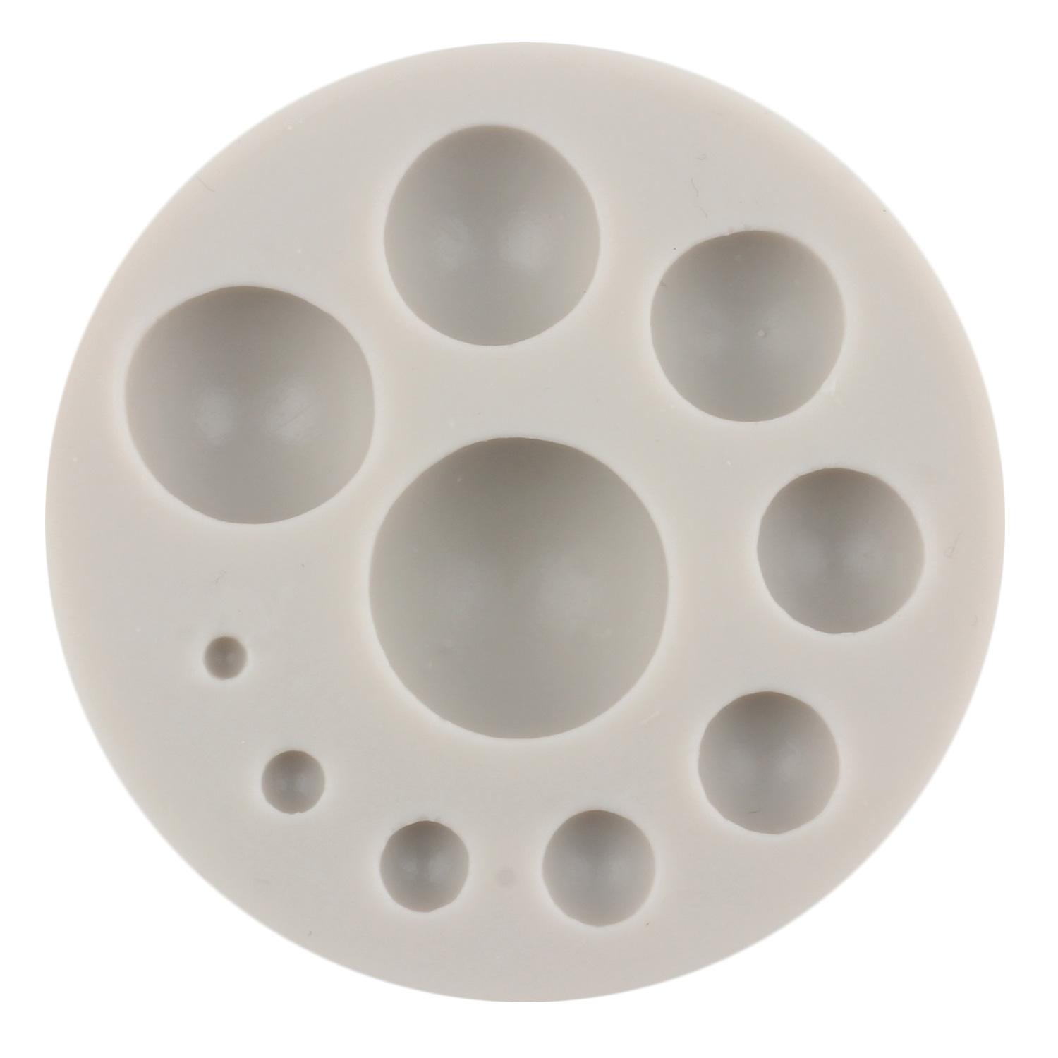 

Жемчужная форма для помадки, жемчужная полусфера, шоколадные силиконовые формы для украшения торта, топпер для кексов, конфетная жевательная паста, формы из полимерной глины чёрный