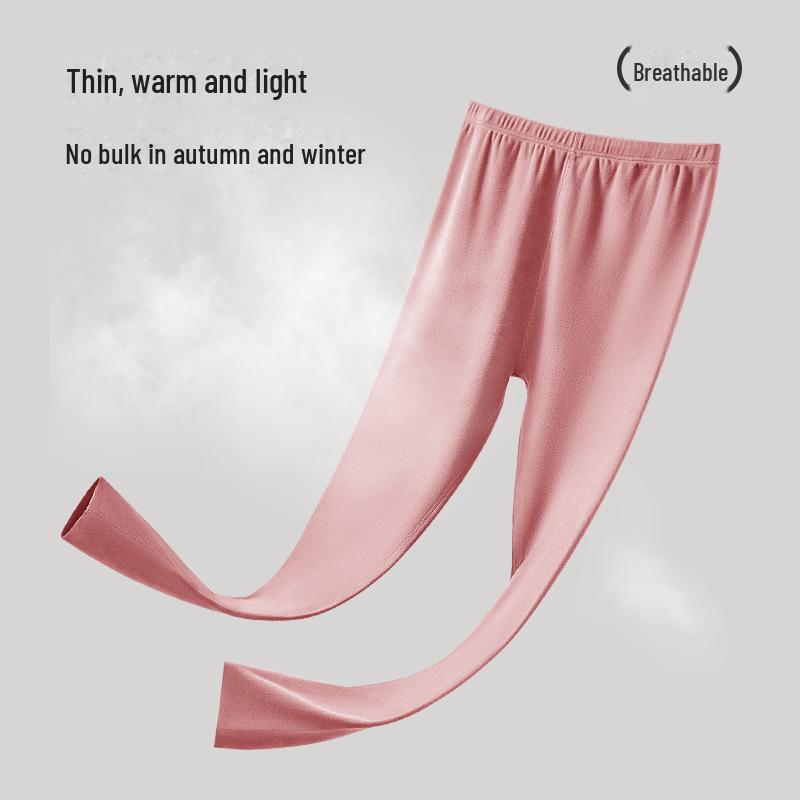 Women's Thin Wool-Silk Seamless Warm Leggings for Autumn and Winter