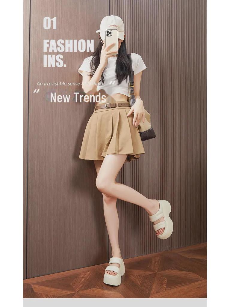 Women's Thick-Soled Platform Sandals - 2025 Summer Fashion, Height-Enhancing European Style