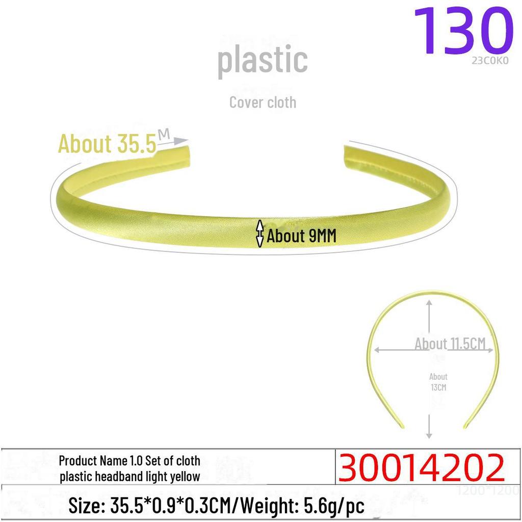 1.0CM Plastic Headband for DIY Hair Accessories