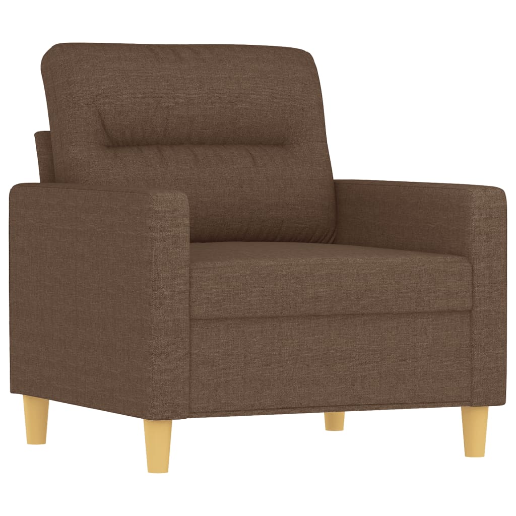 Vidaxl 4-Cz. Relaxation Set With Cushions, Brown, Fabric