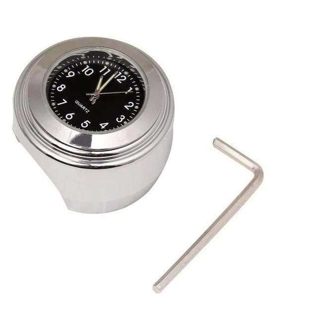 Univerzální svítící hodiny a teploměr na řídítka pro jízdní kola/motocykly (22-25,4 mm)