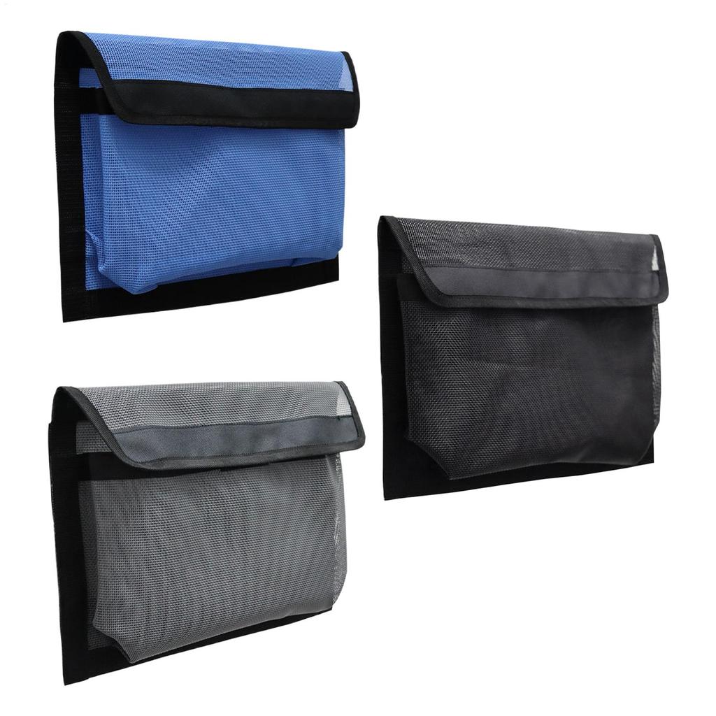 Sac de rangement Auto-adhésif Sac de rangement pour bateau avec couvercle Étanche Sac en maille marine pour bateau Adhésif puissant Rangement pour bateau Outils de pêche