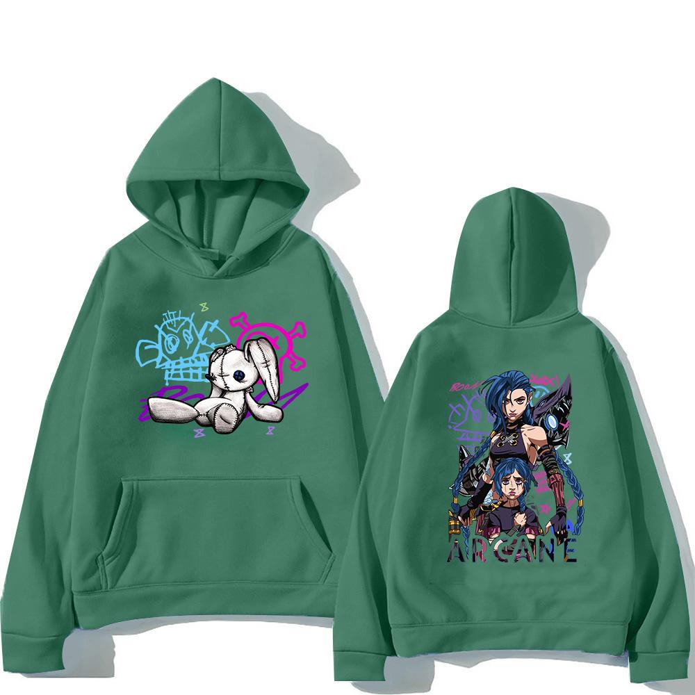 Arcane Jinx Hoodie 2025 Retro Men/women Hoodies Harajuku Aesthetic Clothes Unisex Winter Fleece Pullover Sweatshirt Vintage