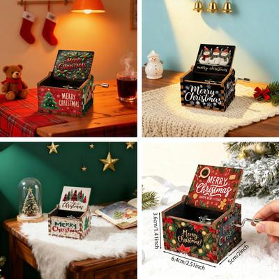 DIY Klassische Holz-Weihnachts-Spieluhr Handarbeit