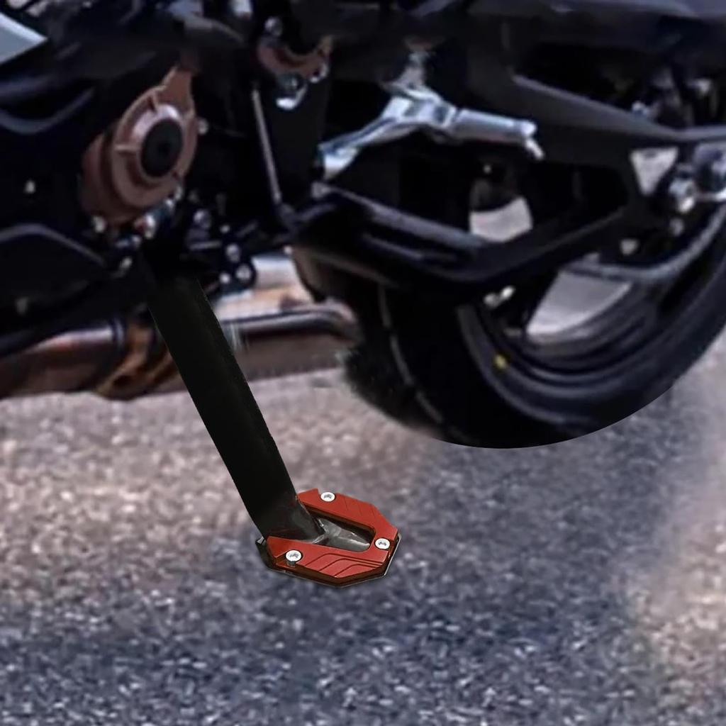 Motorcycle Kickstand Pad, Motorcycle Kickstand Plate - Bike Kickstand Plate Anti-Slip Side Stand Extension