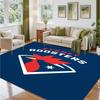 Sydney Roosters Design Crystal Velvet Rug Soft Decorative Mat for Bedroom Entrance