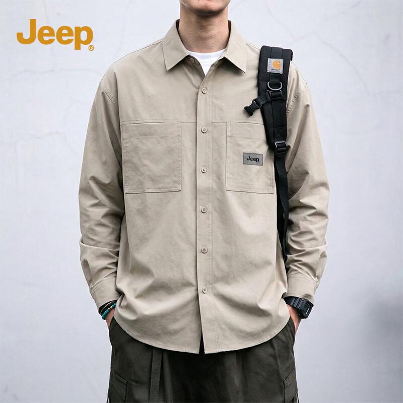 JEEP Men s Casual Outdoor Long-Sleeve Work Shirt XL