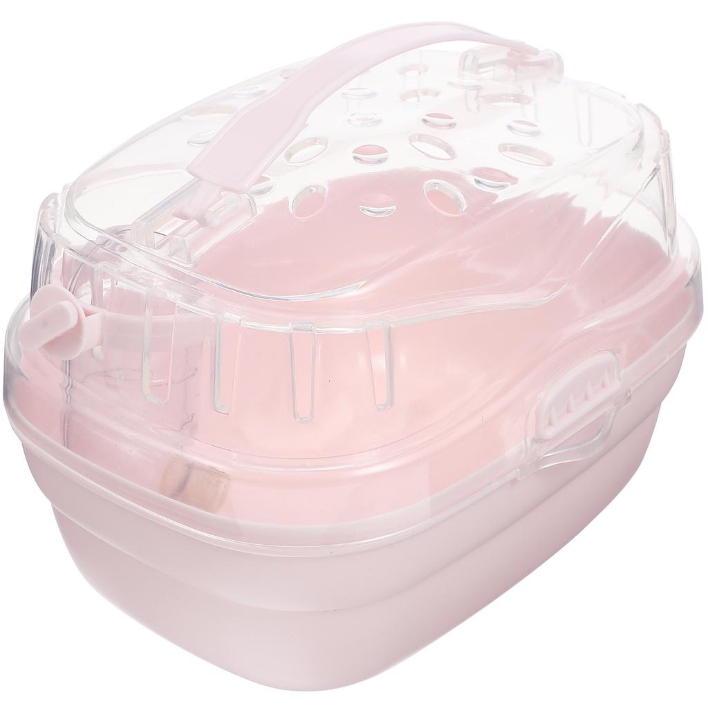 Hamster Travel Box Small Pet Container Abs House Outdoor Carrier Lightweight Portable Breathing Box Guinea Pig Hide