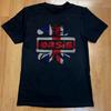 Rare Oasis Union Jack Logo T-shirt, Unisex Black Cotton T-shirt, Size S-5XL Unisex T-Shirt