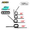 10 Pcs V Torsion Spring Wire Diameter 0.4mm V-shaped Right Torsion Spring 180/120/90/60 Degree V Type Custom Spring Wire Coil