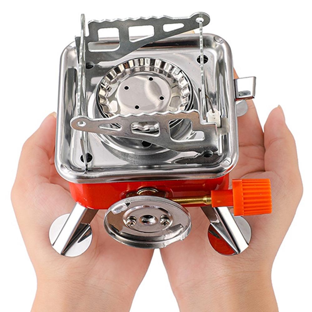 3500W Windproof Camping Gas Stove Foldable Portable Outdoor Burner with Piezo Ignition Lightweight Backpacking Stove for Hiking