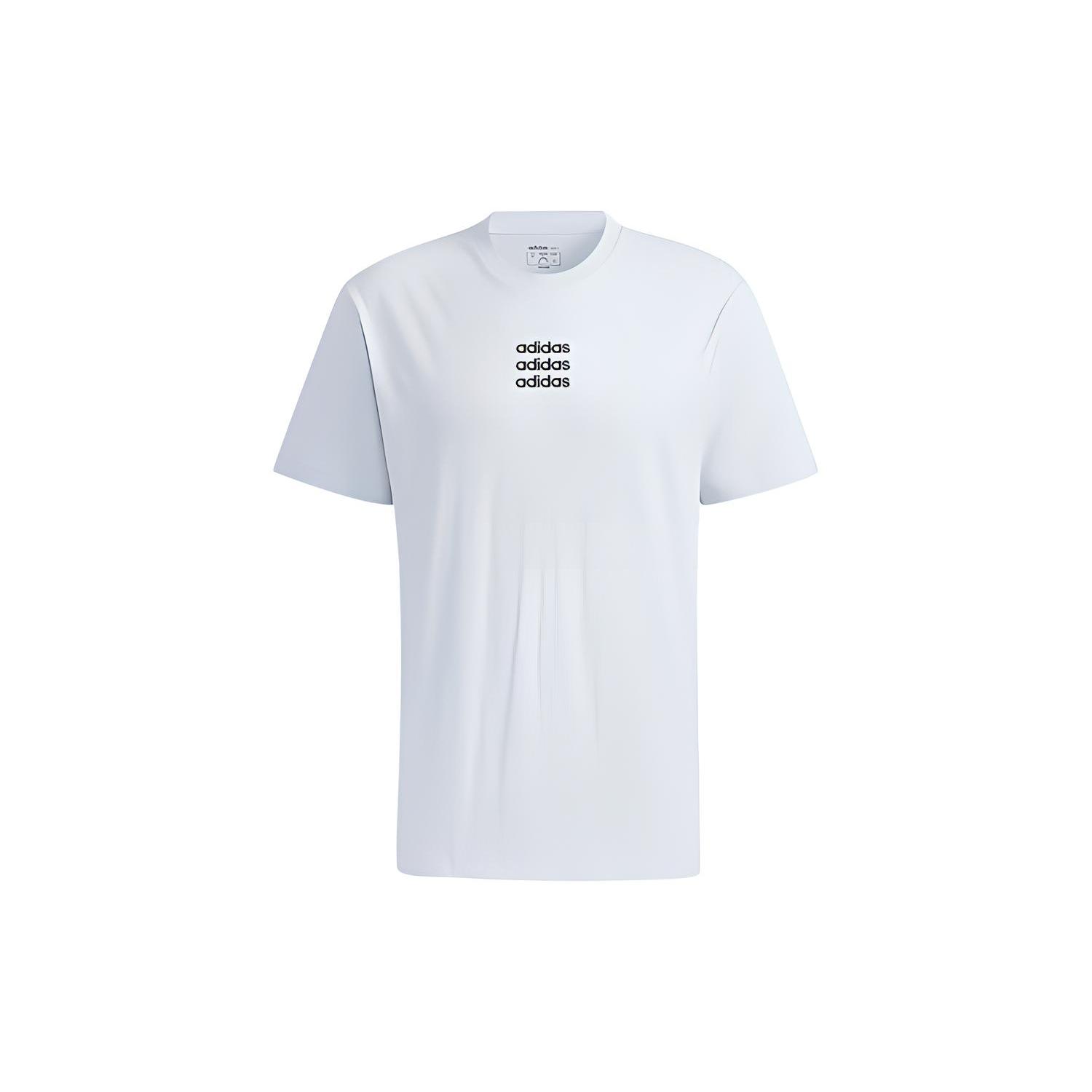 Adidas Neo Straight Fit T Shirt Men s Light Blue GP4893 L