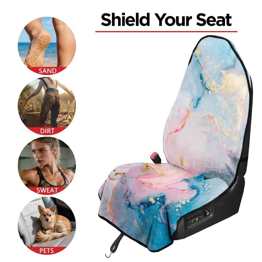Universal Car Seat Towel Cover for Gym & Exercise - All-Season Front Seat Protector
