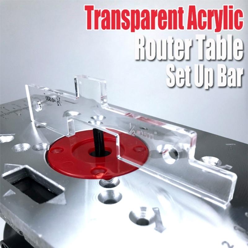 Precisions Acrylic Router Table Alignment Setup Bar Block Tool For Table Sawing And Shapers Accessories 10 Piece Set