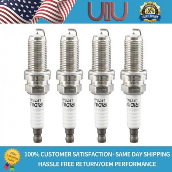 4PCS LFR7AIX 2309 Iridium IX spark plugs Upgrade Colder Plugs