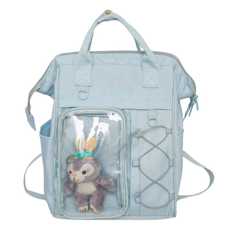 

Transparent Backpack/Ita Bag/handbag for Young Girls синий