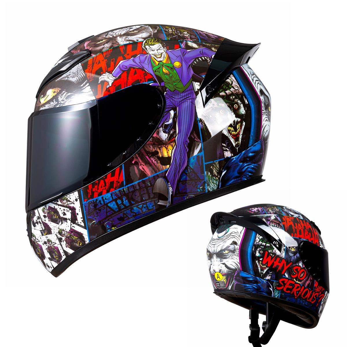 Motorcycle Helmet Unisex Safety Riding Helmet Four Seasons Universal Full Helmet Electric Vehicle Battery Car Helmet S