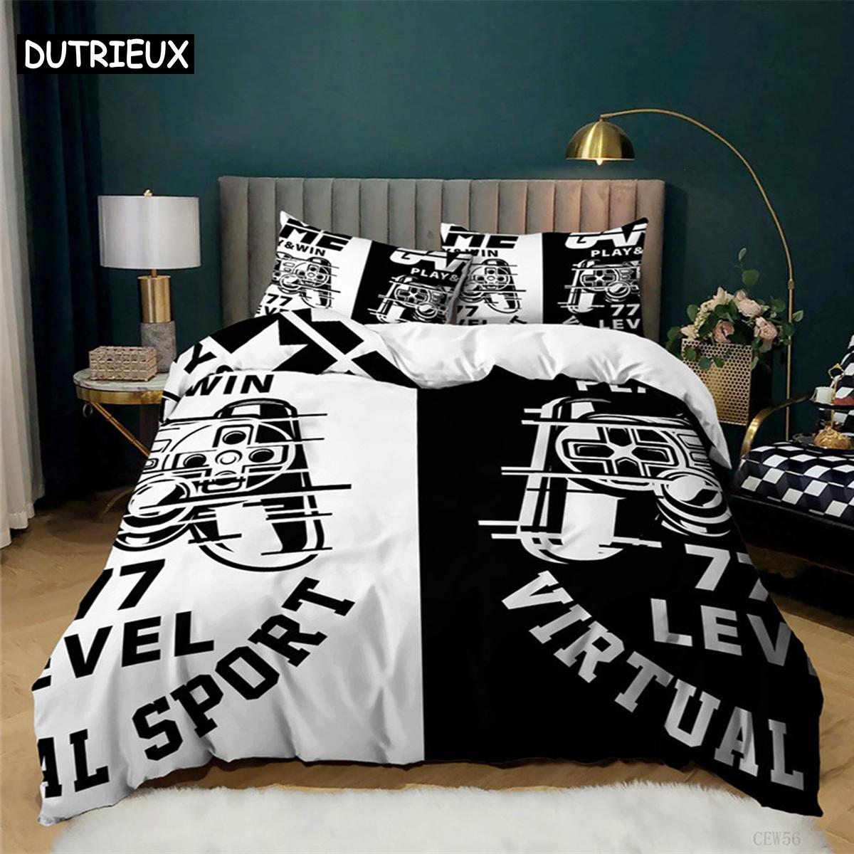 

Comforter Gamer For Boysgame Controller King/Queen Sizecool Gamepad Bedding Set Kids Teenmodern Gamer Bedding Comforter (quilt)-EU Single(135*200cm)3pcs