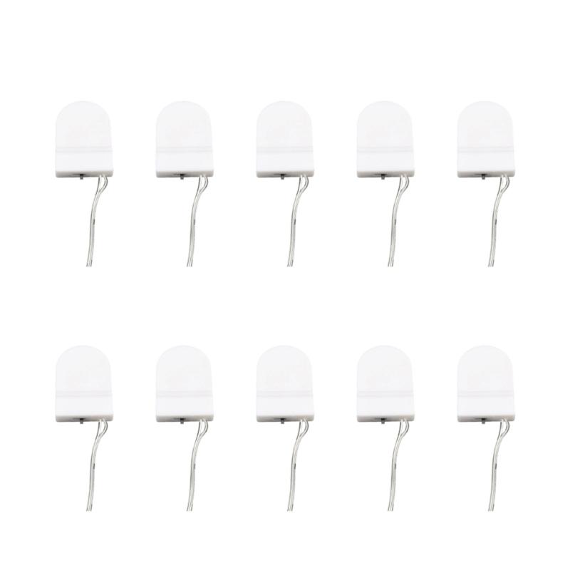 Pack of 10pcs Plastic CR2032 Coin Cell Holder Case Secure LIR2032 Storage Box for Calculators Key Remote Controls
