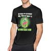 Men Cotton Short Sleeve Crewneck T-Shirt, 80s 90s Graphic Tees Shirt Tops, Black, Small