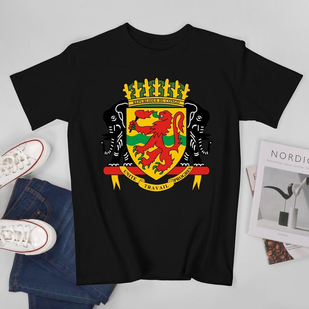 More Design Republic Of Congo Flag Unisex Tshirt Tees Tshirt Oneck T Shirts Unisex Boys Clothing 100 Cotton