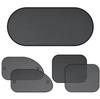 Car Window Sunshade Set: 5-Piece Mesh with Suction Cups for Summer