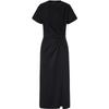 MO&Co. Short Sleeve High-Waist Mercerized Cotton Dress