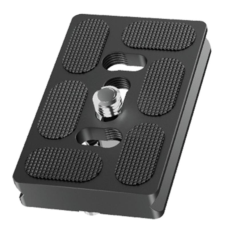 Precisions Machined Camera Quick Release Plate with Not Slip Rubber Aluminum Quick Release Plate Simple Installation