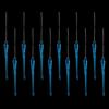 12pcs Christmas Novelties 2026 2027 Clear Acrylic Twisted Icicle Cone Christmas Pendant For  Xmas Tree New Year Eve Decoration