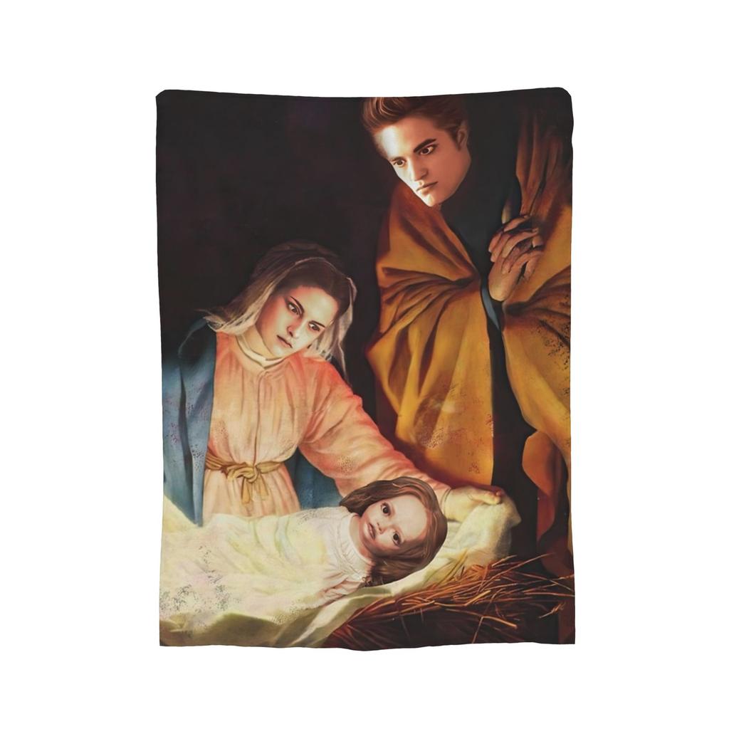 Twilight Blankets Flannel Printed  Portable Lightweight Thin Throw Blankets for Sofa Car Bedspread