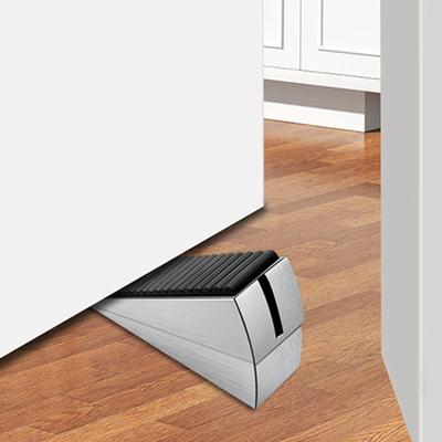 Heavy Duty Door Stopper Adjustable Height Door Stop Wedge Anti-Slip Rubber Bottom Sturdy Metal Door Wedge