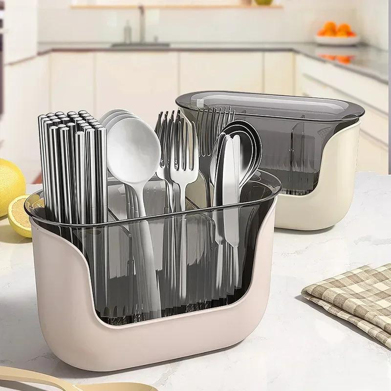 1 kitchen chopstick holder, multifunctional tool for drainage and storage, suitable for home kitchens