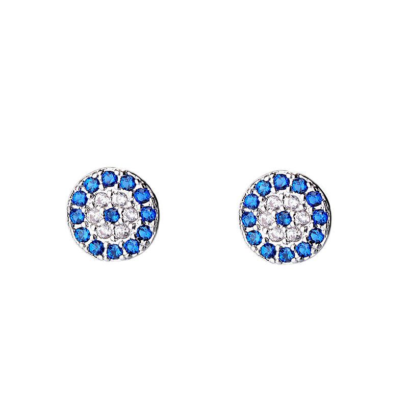 Evil Eye Retro Earrings: Ethnic Style for Women - Mini Japanese & Korean Design