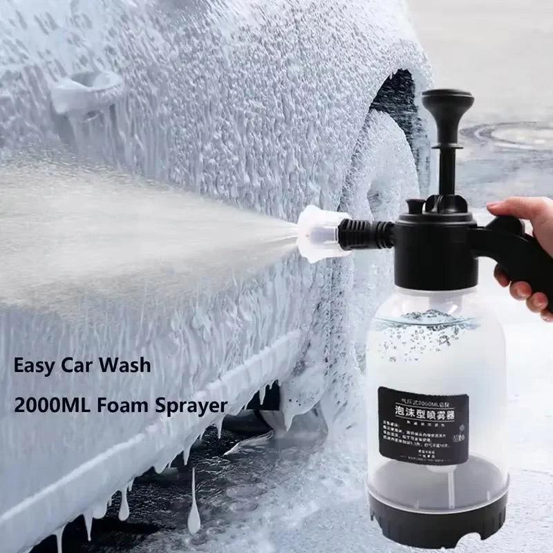 Latest  Household Hand-Held Car Washing Sprayer Hand Pressed Car Washing Foam Sprayer 2L Practical Garden Watering Spray