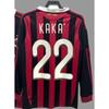 Retro jersey football jersey classic nostalgic replica Thai jersey Kaka game training jersey short-sleeved sportswear