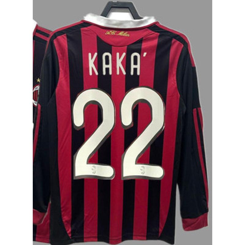 Retro jersey football jersey classic nostalgic replica Thai jersey Kaka game training jersey short-sleeved sportswear