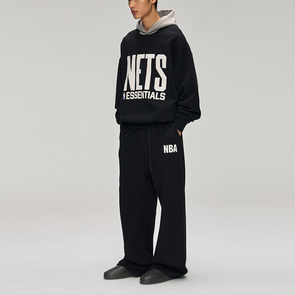 Fear of God Essentials Nets Sport Hoodie Black/Warm Heather Men Tops 192NB256424F