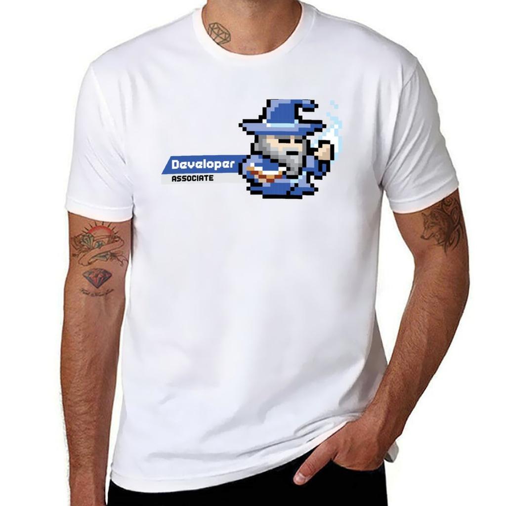 8bit AWS Certified Developer Associate TShirt Quick Dry Training Short Sleeve Tee