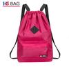 Damen Rucksack im koreanischen Stil für Outdoor und Freizeit, große Kapazität, Oxford-Gewebe, mit Kordelzug