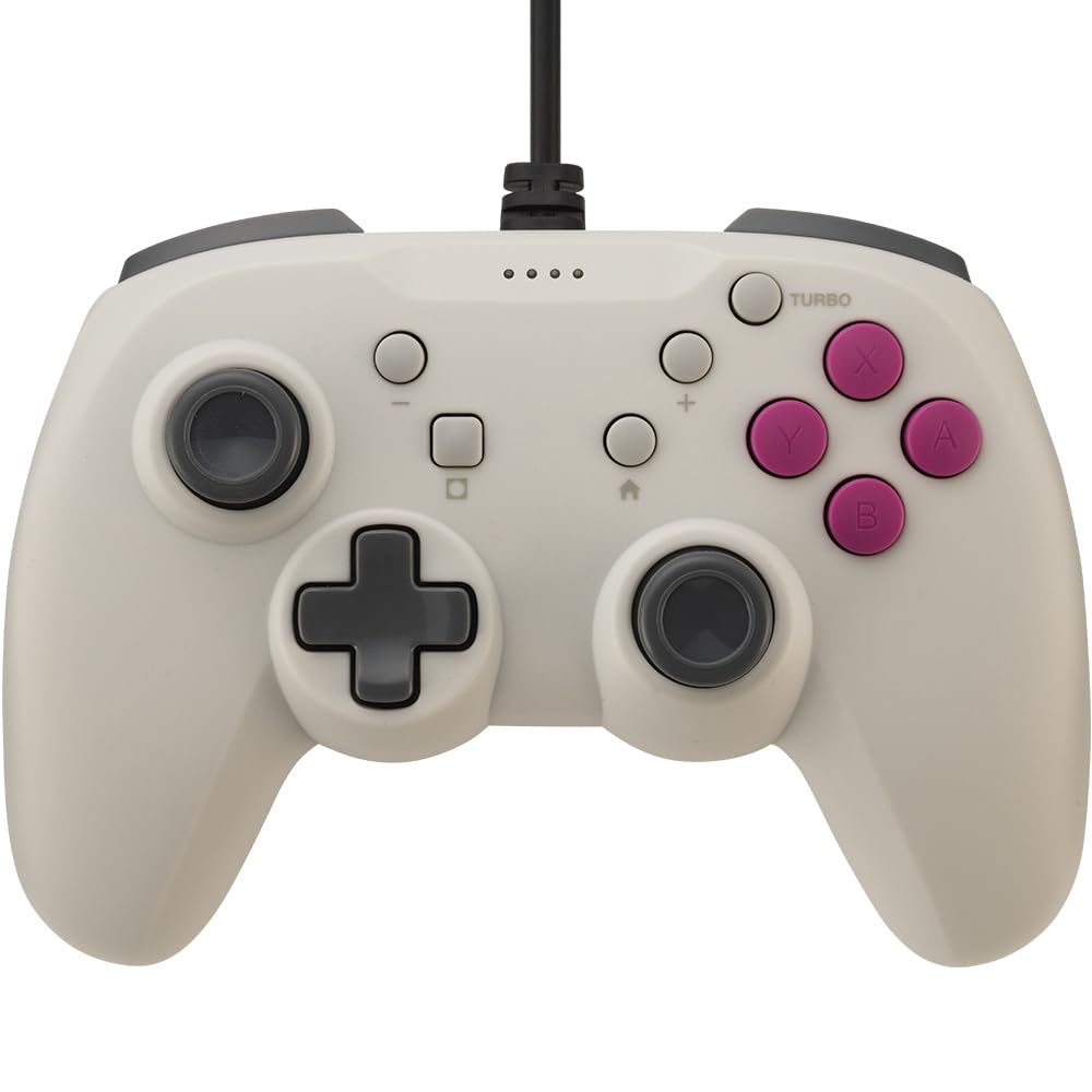 CYBER Retro Style Gamepad 4B Wired Type Switch2 Retro Gray (for / Switch)