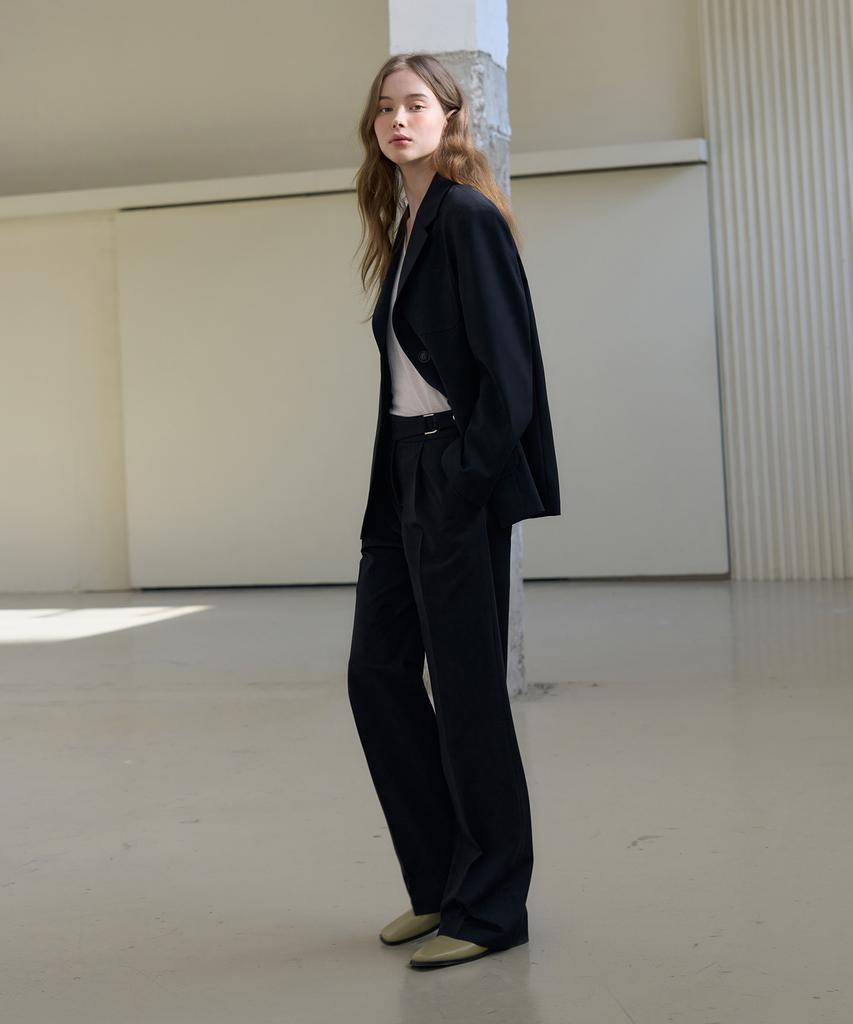 Deuloupisumeon Wool Wide Gurkha Slacks [Beige]