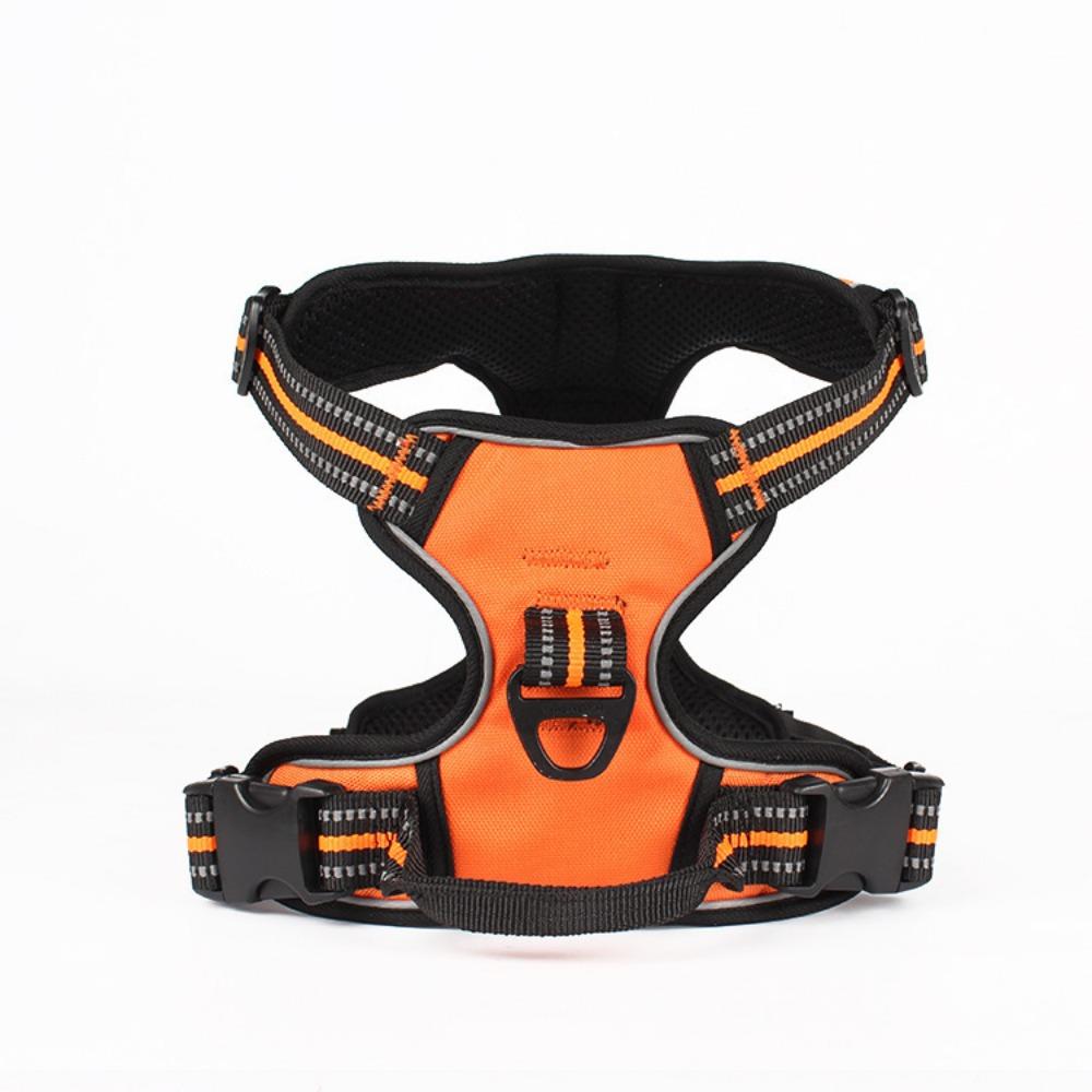 

Dog Chest Strap Pet Double Chest Strap Traction Rope Small Medium Dog Pet Products Reflective Pet Chest Strap XXL оранжевый
