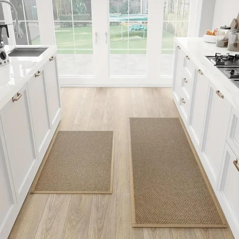 Non-Slip Kitchen Floor Mat Thick Absorbent Kitchen Rug Durable Bathroom Mat Home Decoration