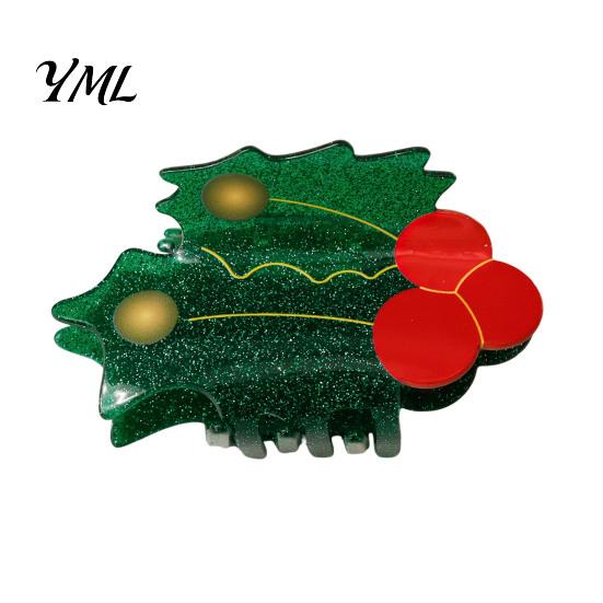 Accessori Leggeri per Capelli per Natale Pinza a Artiglio Donna, Fantasie Carine Antiscivolo Tenuta Forte Babbo Natale Pinza Squalo, Fermagli Decorativi