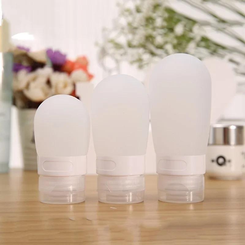 1Pc 38ml/60ml/ 80ml Empty Silicone Travel Packing Press Bottle for Lotion Shampoo Bath Container Portable Bottle Soap Dispensers