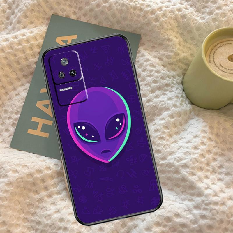 Aesthetics Cartoon Alien Space Case For Xiaomi 14T 11T 12T 13T Pro 13 14 15 Ultra POCO X7 Pro X3 X5 X6 M6 F5 F6 Pro Cover